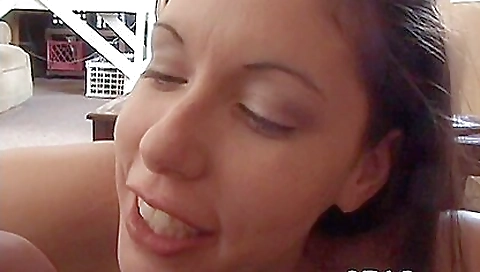 A teen with big tits is so aroused that she cannot hold her lust