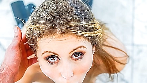 Blonde girl with a cute face gets her asshole licked 038a