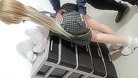 Hot stepdaughter with a big ass fucked in the grocery store