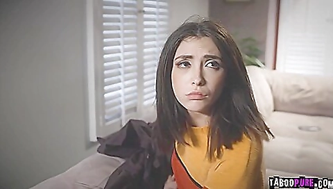 Busty blonde with a hairy pussy and a tattooed face is fucked