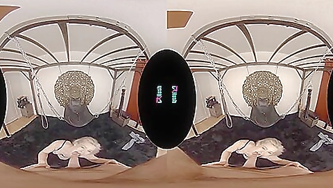 Hot blonde babe gives a blowjob and gets fucked hard