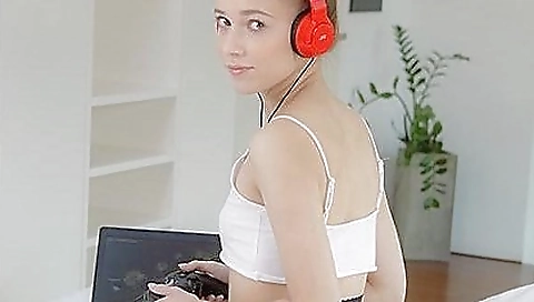 Step fantasy girl enjoys playing games with a dick