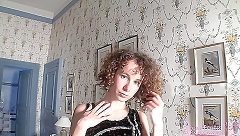 Hot brunette babe with a nice body plays with her pussy