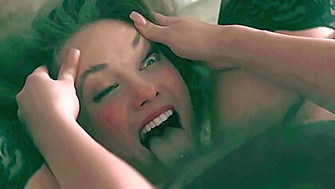 Busty lesbians dominated and submitted to each other in scene