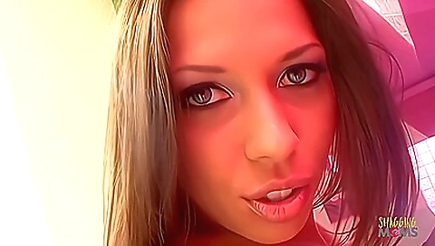 Busty brunette milf with a tattoo in her face enjoys sex