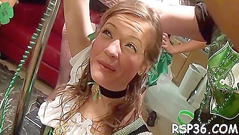 Sexy blonde teen 18+ truned into a group sex video