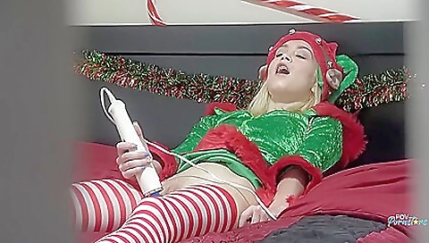 Sexy teen in a sexy cosplay and wearing sexy stockings