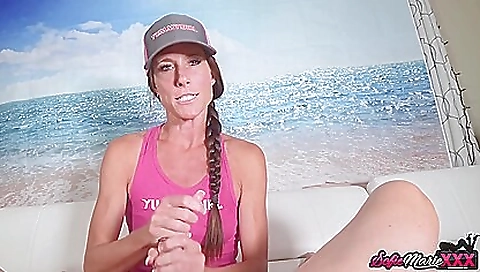 Milf Gives Best Pov Handjob To Huge Dick - Sofie Marie