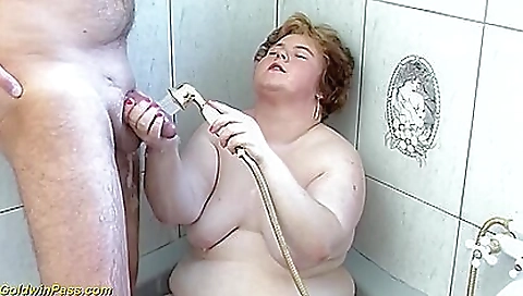 German mature stepdaughter fingered and fingered in the shower