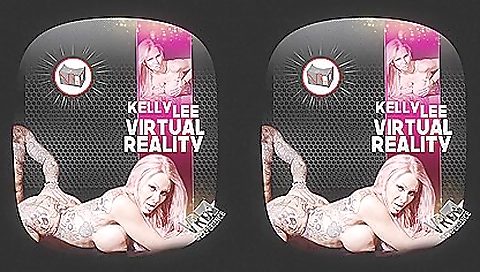 Virtual reality porn with a busty blonde and her dildo