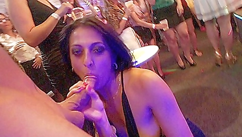 Busty brunette with a perfect body rides a big dick